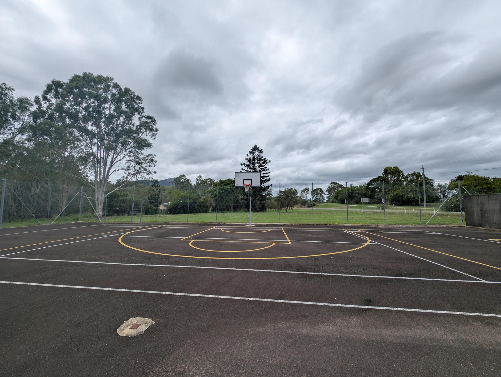 Outdoor basketball court at Mount Perry Sport and Recreation.